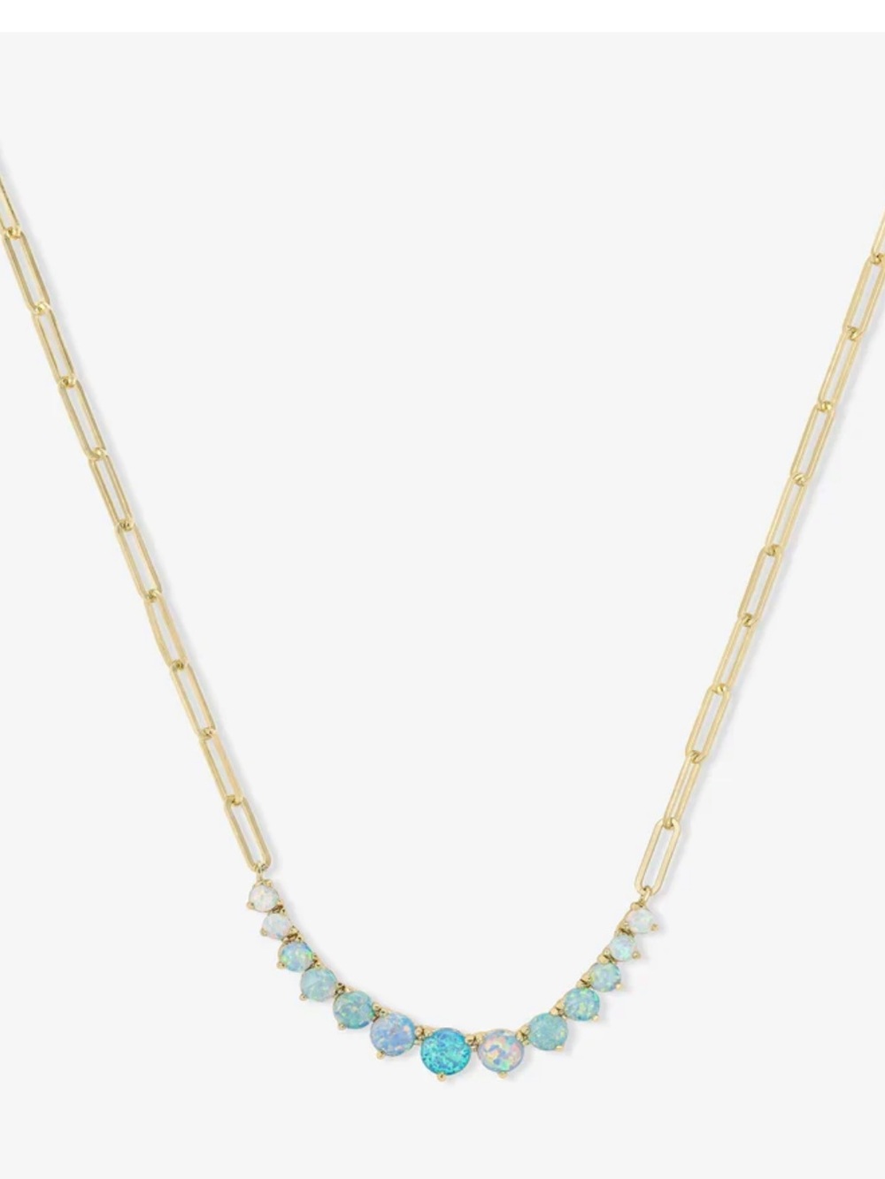 Melinda Maria Gold “Not Your Basic Graduated Ombré Samantha Tennis Necklace”